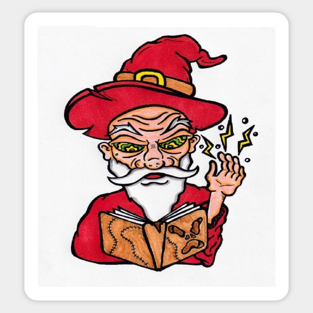 The wizard Sticker by AFlynnstone